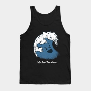 Let's Surf the Waves Tank Top
